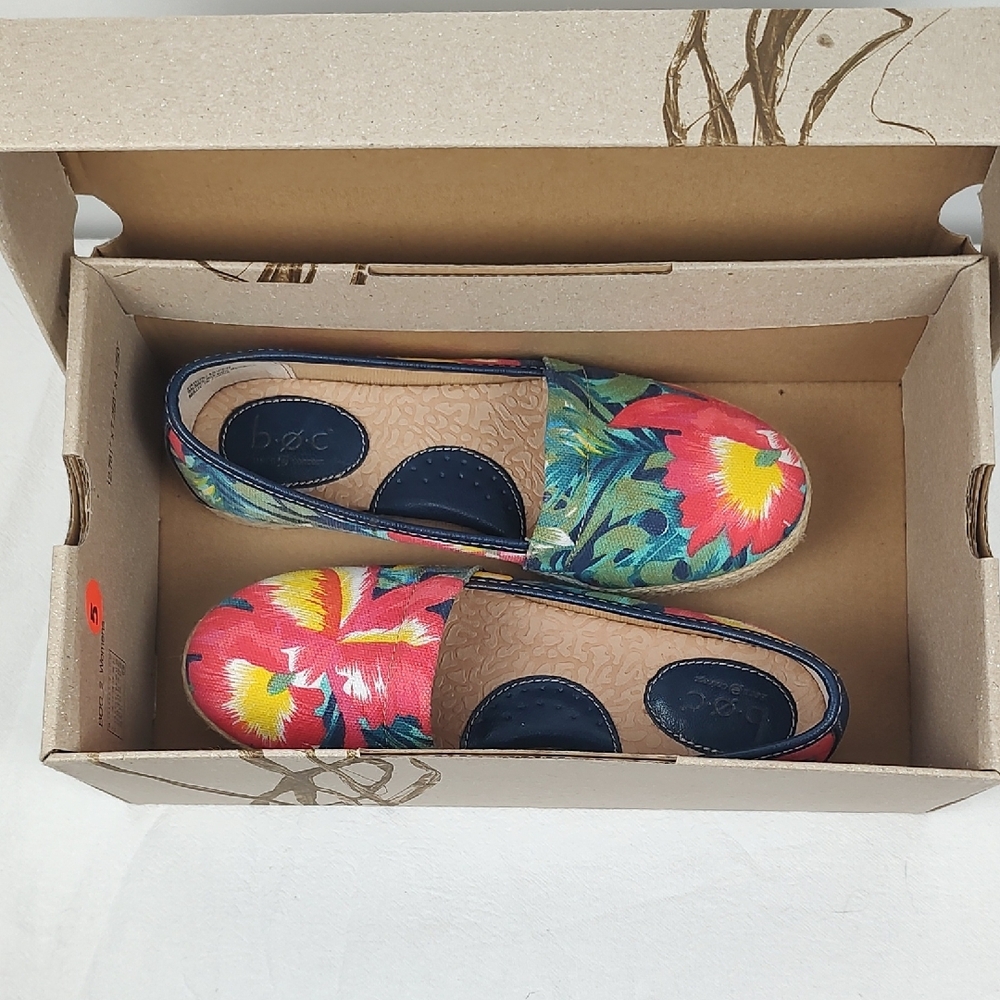 🔥HP🔥 Born Concept BOC Franki Hawaiian Print Espadrilles Shoes Women’s 6 NWB! - Picture 10 of 11